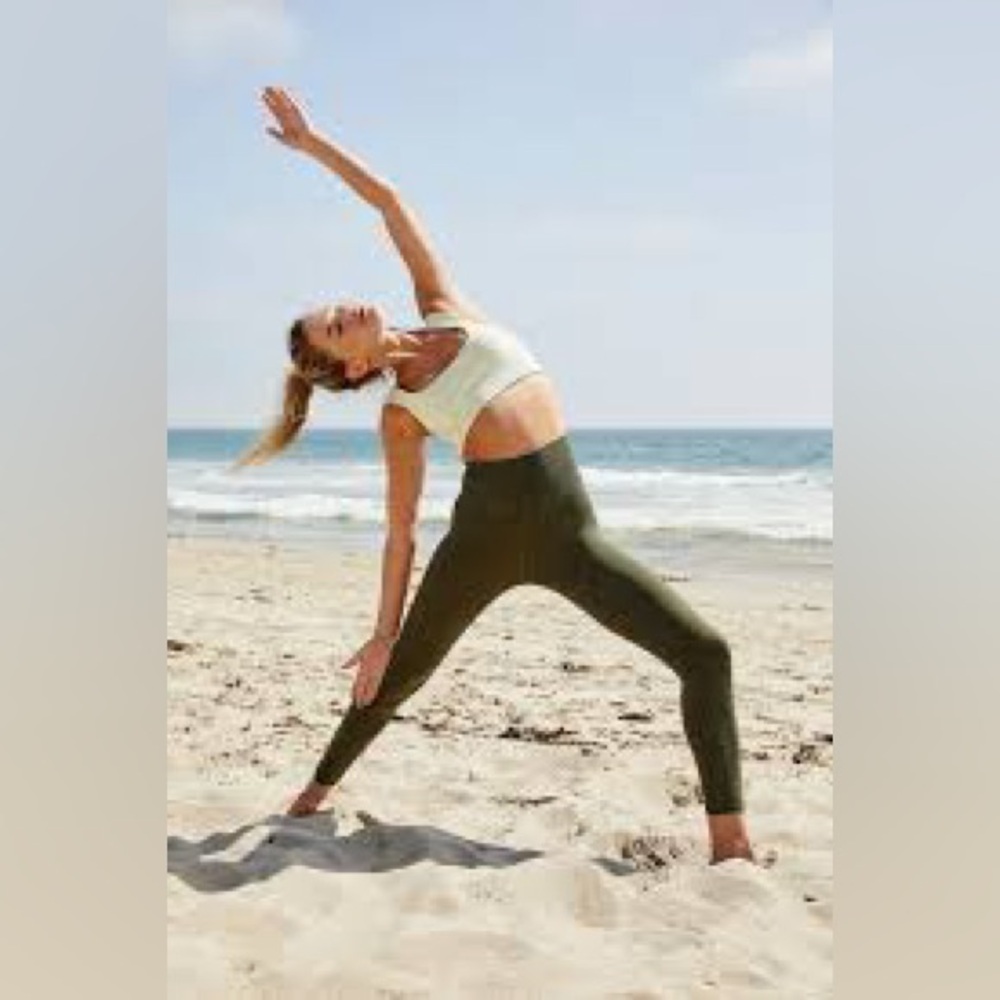 FP Movement by Free People Olive Green High-Waist Leggings